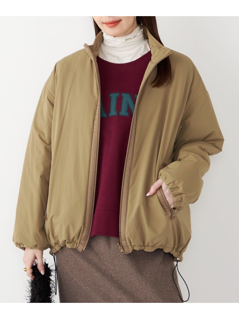 【SALE／20%OFF】SHIPS Colors:THINSULATE(TM) 中綿 リヴァーシブル 上衣◇ SHIPS Colors シップス ジャケット・アウター 上衣・前掛け ベージュ 黒いこと【RBA_E】【貨物輸送無料】[ Fashion]