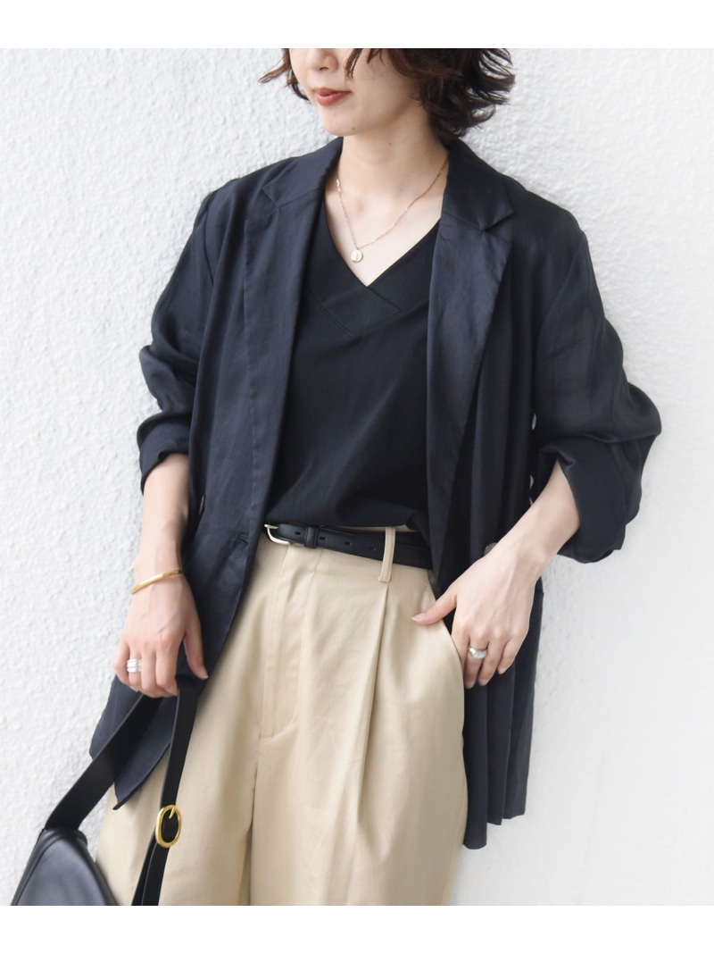 ＜室内用便器能力のある＞カラムシ 4 上衣 26SS SHIPS WOMEN シップス ジャケット・アウター テーラードジャケット・ブレザー 赤銅色 白いこと カーキ緑であること【貨物輸送無料】[ Fashion]