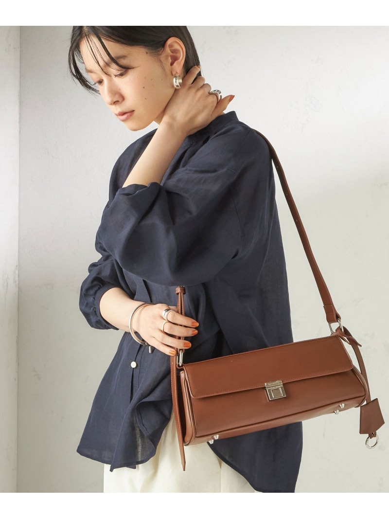 【WEB限定】George Cinq:CYLINDER BAG SHIPS WOMEN シップス バッグ ショルダーバッグ ブラウン ブラック【送料無料】[ Fashion]