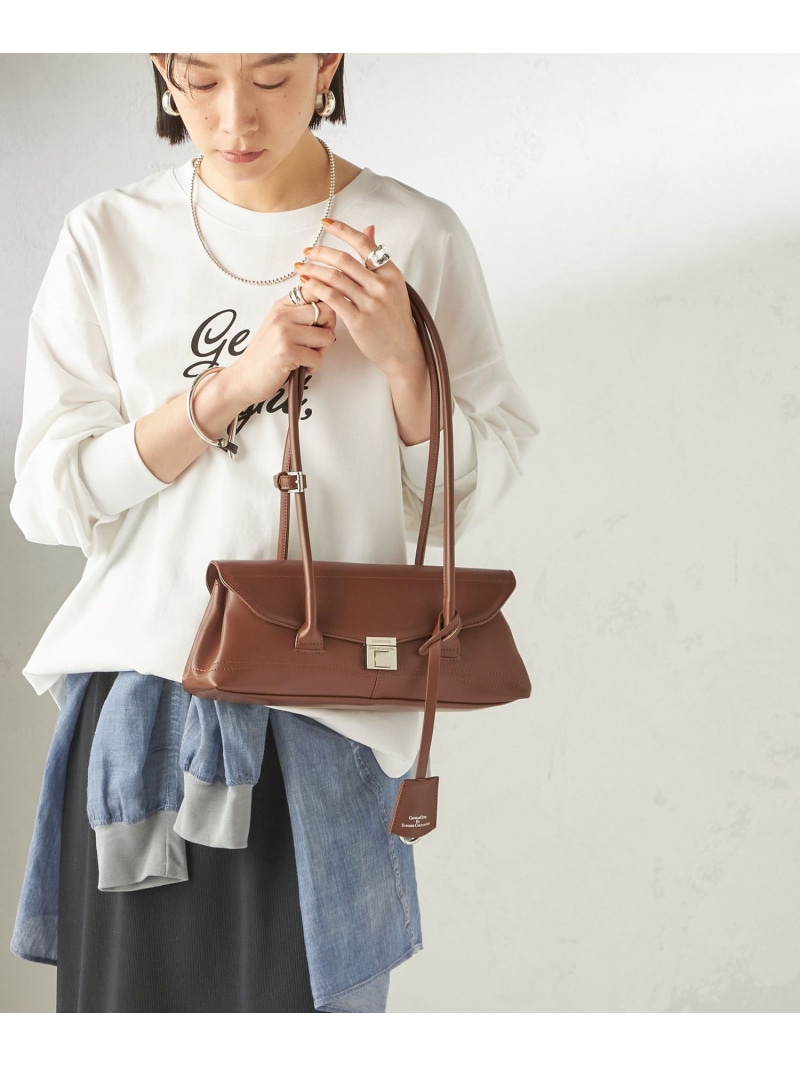 【WEB押さえる】George Cinq:SHOULDER BAG(S) SHIPS WOMEN シップス 御徒面子 ショルダーバッグ 赤銅色 黒いこと【貨物輸送無料】[ Fashion]