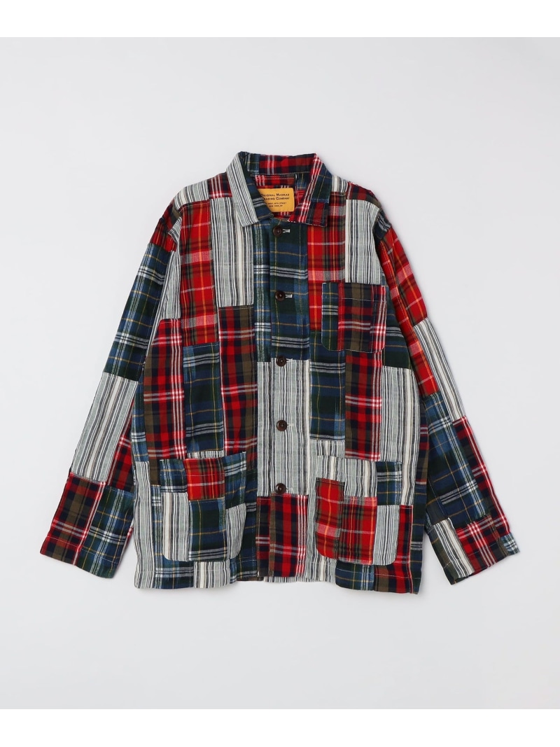 ORIGINAL MADRAS TRADING COMPANY: MADRAS PATCHWORK SHIRT JACKET SHIPS MEN シップス ジャケット・アウター カバーオール・ワークジャケット【送料無料】[ Fashion]｜SHIPS　シップス