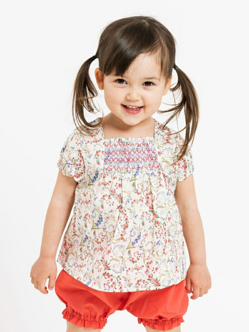 【楽天市場】【SALE／40%OFF】SHIPSKIDS:リバティスモッキングブラウス(80~90cm) SHIPS KIDS シップス