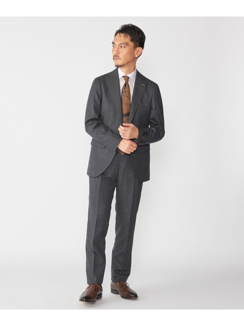 【SALE／30%OFF】SHIPS: CANONICO フランネル スーツ SHIPS MEN シップス スーツ・フォーマル セットアップスーツ ネイビー グレー【RBA_E】【送料無料】[ Fashion]｜SHIPS　シップス