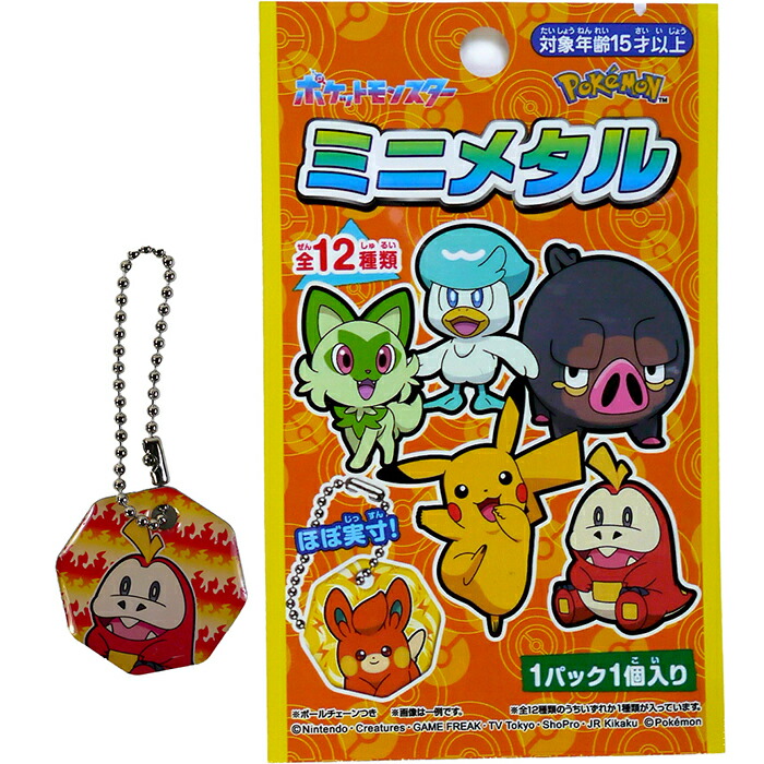 楽天市場】☆ゆうパケット☆ポケモン ミニメタル【24個入り