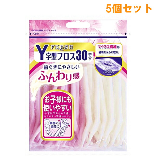 最安値に挑戦 5個セット フレッシュY字型フロス 30本入り デンタルプロ デンタルピック 歯間ようじ qdtek.vn