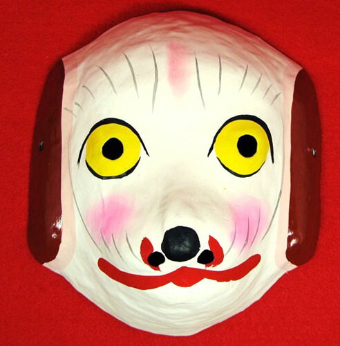 楽天市場 日本面 兵庫県伝統工芸品姫路張子 いぬ面 犬面 和風雑貨 不知火