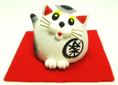 楽天市場】群馬県 伝統工芸品 高崎張り子縁起物 招き猫張り子猫（大