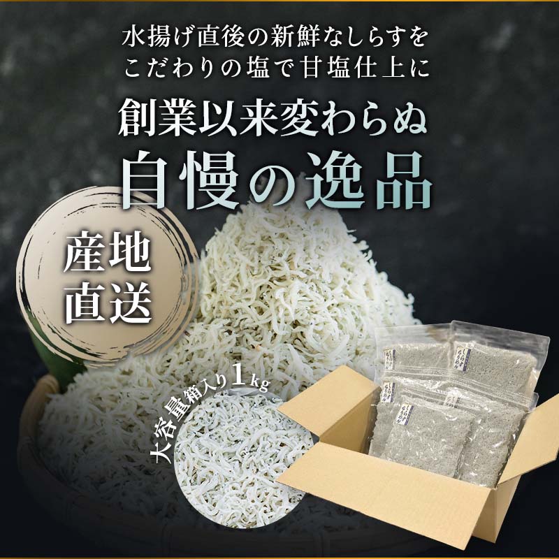 しらす干し1kg小分け(200×5)訳あり