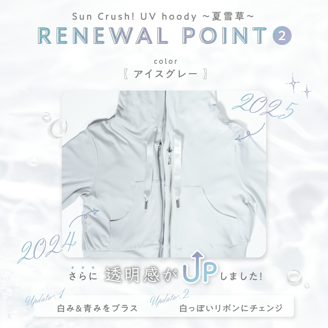 ミルクティー Sサイズ シロノサクラ　着る日焼け止め UVカット99% パーカー white_coordinate01.jpg?v=