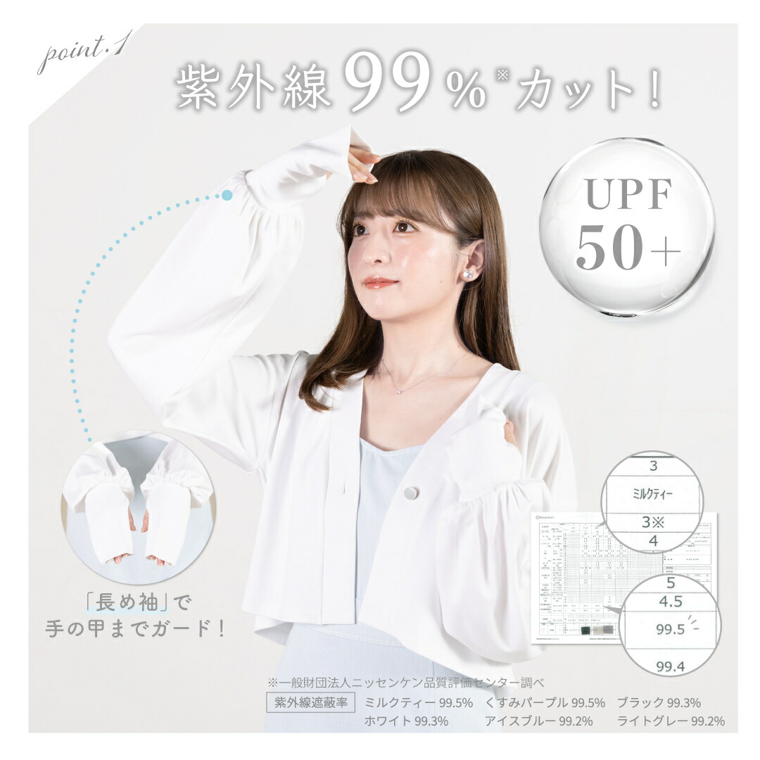 Sun Crush！UV cardigan 〜勿忘草～ 公式】UVカットカーディガン｜勿忘草｜シロノサクラ
