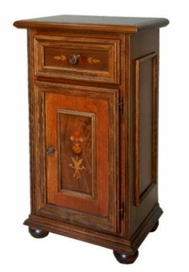 楽天市場】イタリア家具 小サイドボード 電話台 コンソール 象嵌