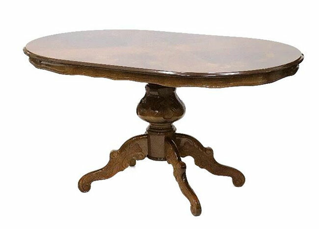 楽天市場】イタリア製 象嵌 ダイニングテーブル【艶有り オーバル