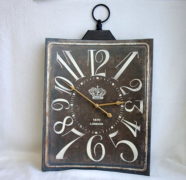 楽天市場】【送料無料】アンティーク 壁掛け時計 大型 ラージ 60cm