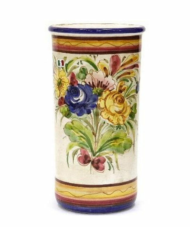 楽天市場】□スペイン陶器□【送料無料】ハエン傘立てレッドフラワー