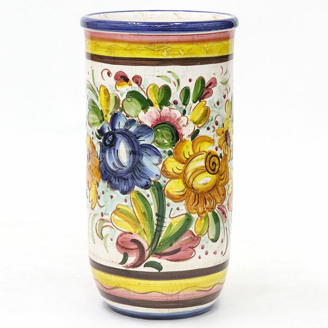 【即納可！】再入荷しました♪【一般受け商いもの!!【貨物輸送無料】\u003cbr \u003e\u003cbr \u003eイタリア製 瀬戸もの 傘立て 花柄 \u003cBR\u003eレインラック アンブレラスタンド カサ立て 部屋の入り口納める \u003cBR\u003eヨーロピアン 今めかしい か細い \u003cBR\u003e※北海道・沖縄・離島は別途積もり書き