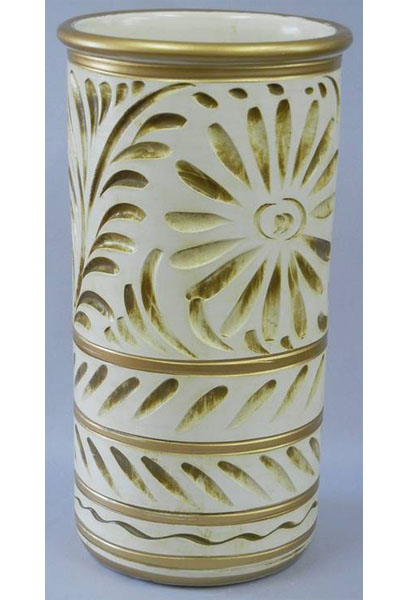 楽天市場】イタリア製 陶器 傘立て スリム ゴールド / アンブレラ