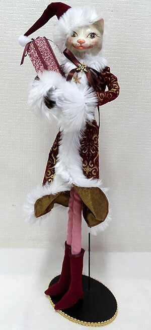 楽天市場 可 再入荷しました Br サンタキャット ボルドー 置き人形 Br 猫 ネコ クリスマス プレゼントw 安い Www Formebikes Co Uk