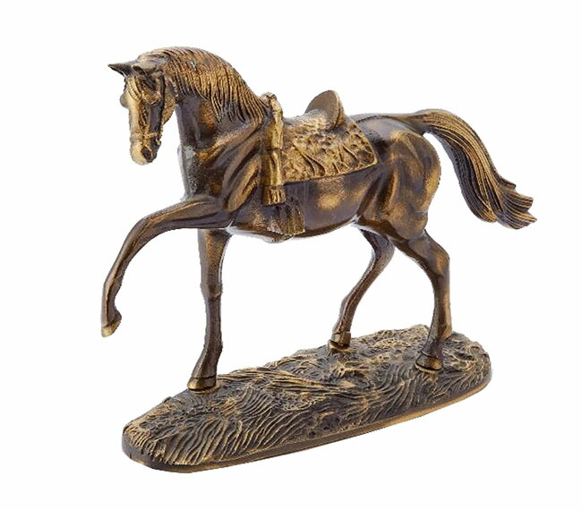 楽天市場】スペイン製 真鍮 オーナメント ウマ 幅30cm / 馬 置物