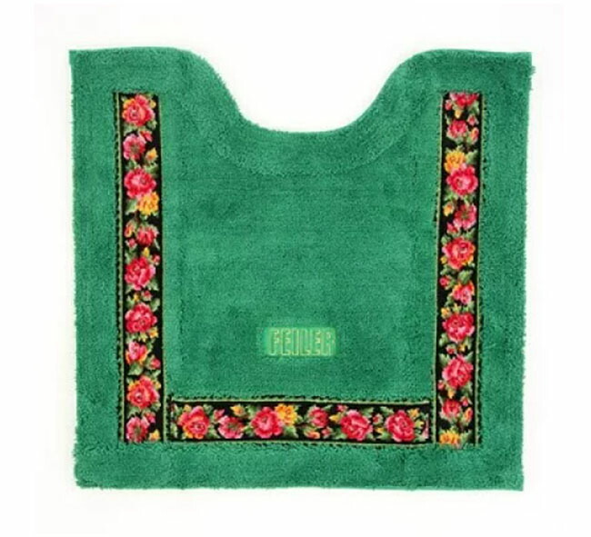 2511　フェイラー　マット　ホワイト　ローズ柄　新品 2511 フェイラー マット ホワイト ローズ柄 新品