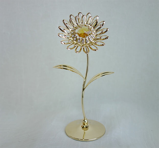 【新品】【スワロフスキー】 Garden Tales ひまわり 向日葵 置物 花 SWAROVSKI - 〇美品〇スワロフスキー ひまわり 向日葵 フラワー