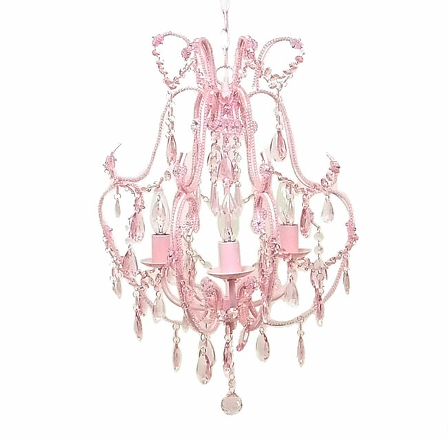 楽天市場】シャンデリア 8灯 クリスタル チェコ製 【送料無料】 ピンク