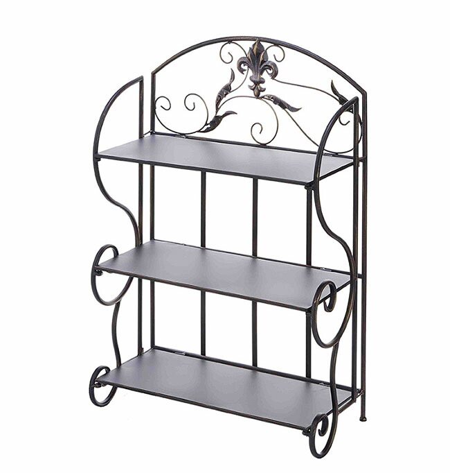 楽天市場】3段シェルフ アイアン ウッド シェルフ アイアンラック