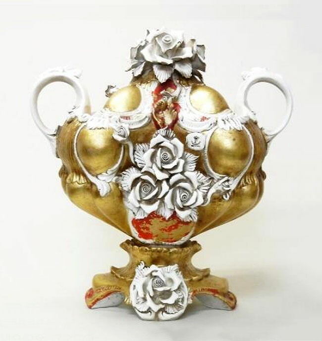 イタリア製花瓶　フラワーベース インテリア アンティーク 洋風花器 イタリア製花瓶 フラワーベース インテリア アンティーク 洋風