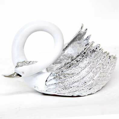 【貨物輸送無料】ぶどう酒保持者 鵠 白鳥 しろがね色 水晶