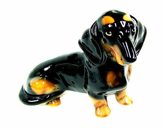 楽天市場】ミニチュアダックスフント 置物 オブジェ h6-34-rb 【送料