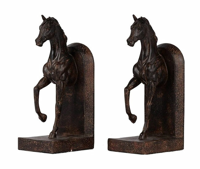 楽天市場】ブックエンド 本立て 馬 うま ホース Horse アンティーク調