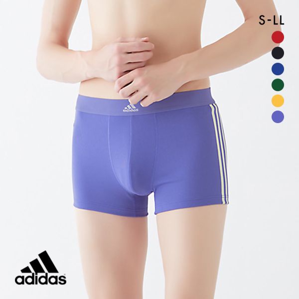 アディダス adidas スポーツショーツ ボクサーパンツ メッシュ 三本ライン 前閉じ 吸汗速乾