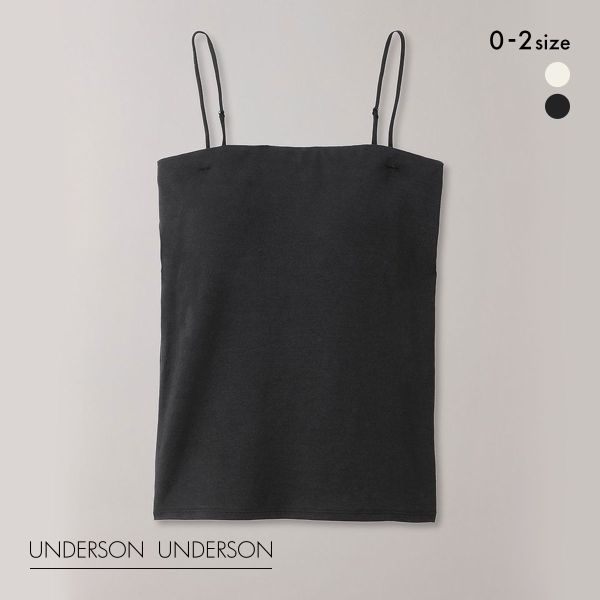 UNDERSON UNDERSON 黒 ブラトップ サイズ２ 大草直子コラボ SHIROHATO アンダーソンアンダーソン 大草直子×UNDERSON