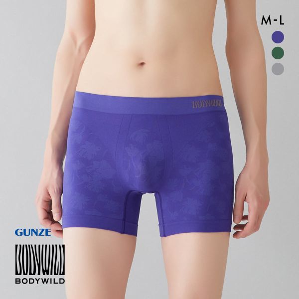 グンゼ GUNZE ボディワイルド BODY WILD 立体成型 セミロングボクサーパンツ e-BOXER