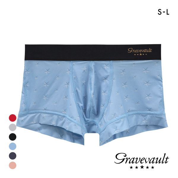 グレイブボールト STAR STUDS ローライズ ボクサーパンツ SML メンズ 前閉じ 日本製 Gravevault 国産 全6色 S-L