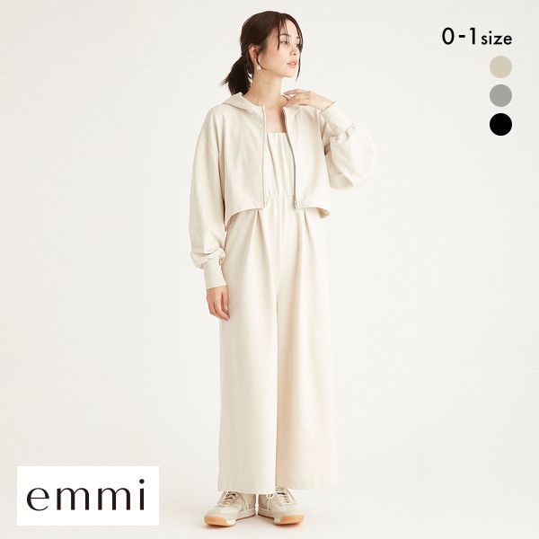 30％OFF エミ パーカー×ベアオールインワンセット emmi レディース 全3色 0-1