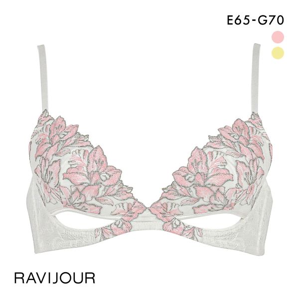40％OFF ラヴィジュール レミニセンス グラマーアップ ブラジャー EF 盛り 谷間 バストアップ リフトアップ RAVIJOUR レディース 下着 全2色 E65-G70