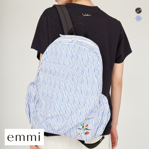 ＼P5倍・4/15 23:59まで／30％OFF エミ emmi×Leo Lionni 撥水 ワッペンギャザーボディーバックパック emmi レオレオニ Leo Lionni レディース 全2色