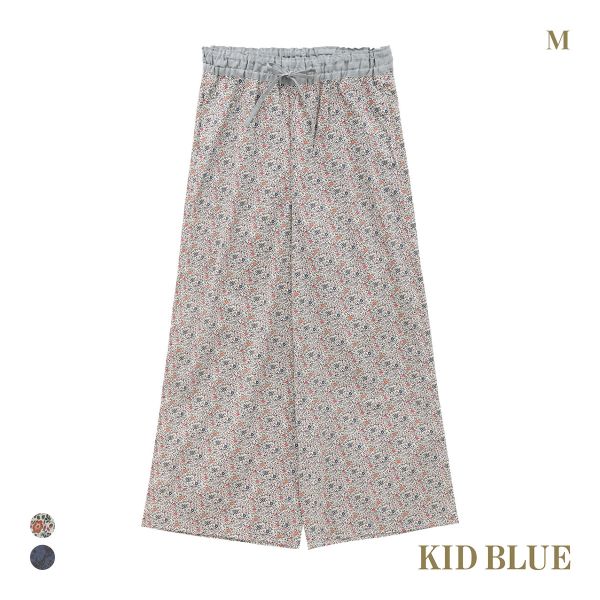 キッドブルー 25AW LIBERTYプリント フルレングス パンツ KID BLUE レディース 全2色