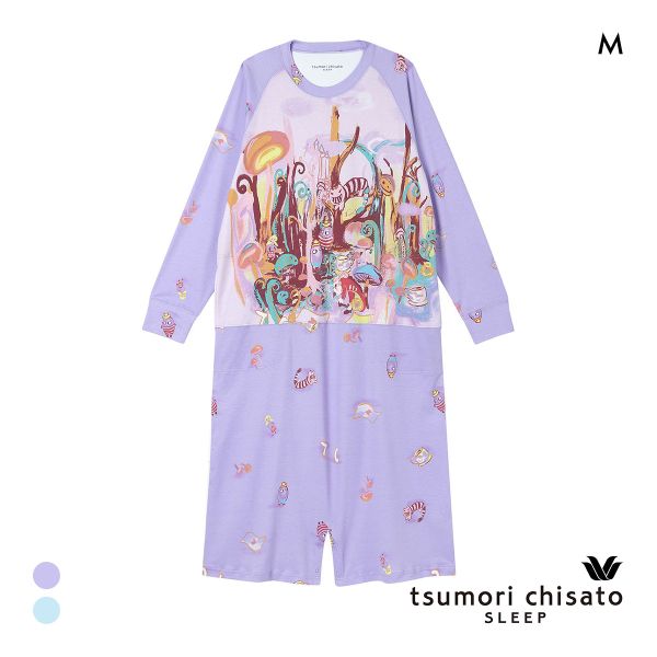 【20%OFF・4/10 09:59まで】 ワコール ツモリチサト 不思議の国 パジャマ ワンピース ルームウェア 長袖 ネグリジェ 綿 Wacoal tsumori chisato SLEEP レディース 全2色 ev_sp_20