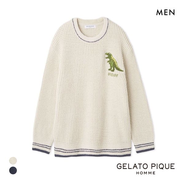20％OFF ジェラートピケ オム メンズ ワッフルダイナソープルオーバー ジェラピケ パジャマ ルームウェア gelato pique HOMME 全2色 M-L 5,940円