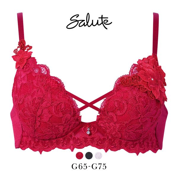 【25%OFF・7/27 09:59まで】 ワコール サルート 27グループ 27G VIVA LINE ブラジャー G ビバライン 谷間 Wacoal Salute BTJ427 25AWブルーム 大きいサイズ レディース 下着 全3色 G65-G75 ev_sp_20｜SHIROHATO（白鳩）