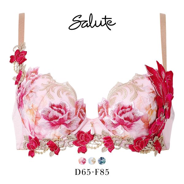 【20%OFF・7/27 09:59まで】 ワコール サルート 26グループ 26G P-UP ブラジャー DEF プッシュアップ 谷間 Wacoal Salute BTJ426 25AWシーズン 大きいサイズ レディース 下着 全3色 D65-F85 ev_sp_20|SHIROHATO(白鳩)