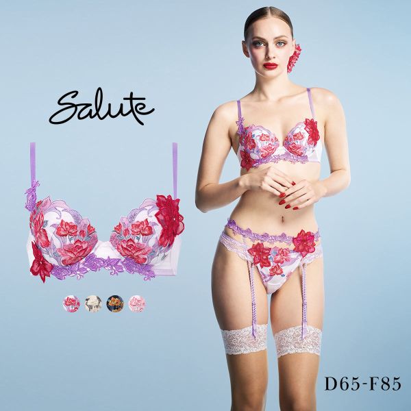 【20%OFF・7/27 09:59まで】 ワコール サルート 33グループ 33G P-UP ブラジャー DEF プッシュアップ 谷間 大きいサイズ Wacoal Salute BTJ433 26SSフェア レディース 全4色 D65-F85 下着 ev_sp_20|SHIROHATO(白鳩)