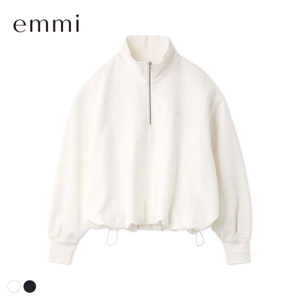 エミ em ハーフジップスウェット セットアップ対応 emmi レディース 全2色