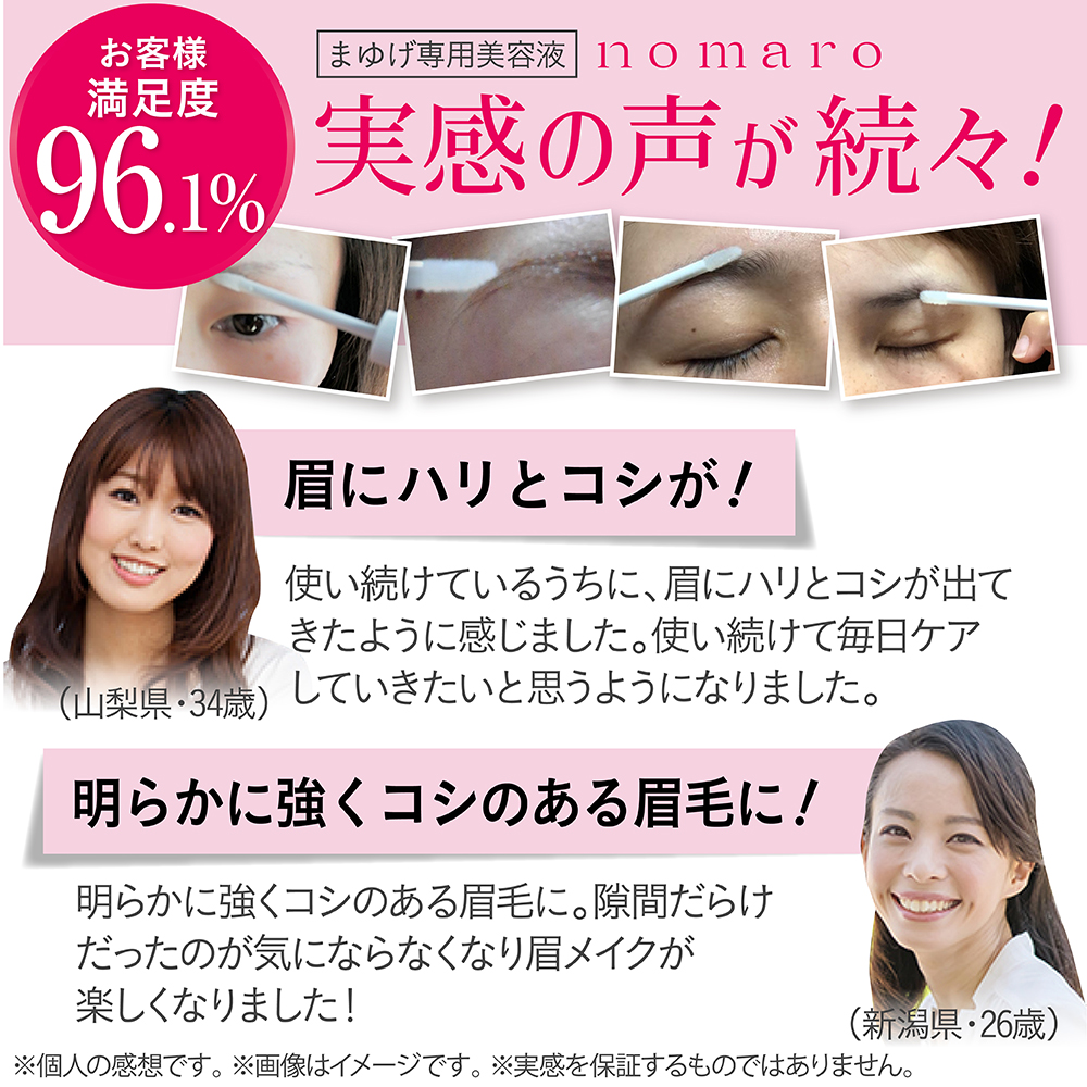 楽天市場 Nomaro まゆ毛専用美容液 6ml 眉毛美容液 まゆ毛育毛剤 まゆげ トレンド眉 ぱっちり目元 アイメイク 目元ケア マスク生活で気になる眉毛に 寝てる間のまゆ活習慣 白くま化粧品