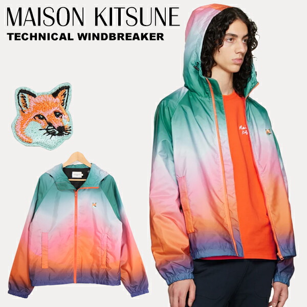 メゾンキツネ　MAISON KITSUNE ナイロンジャケット　L 楽天市場】【アウトレット】メゾンキツネ MAISON KITSUNE ダウン