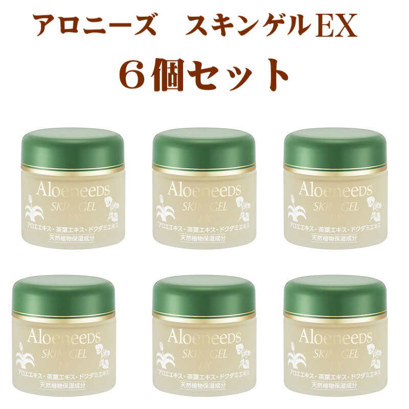 6個セット Aloeneeds アロニーズ スキンゲルEX 無油性保湿ジェル 90g 日本製｜shiroya 店