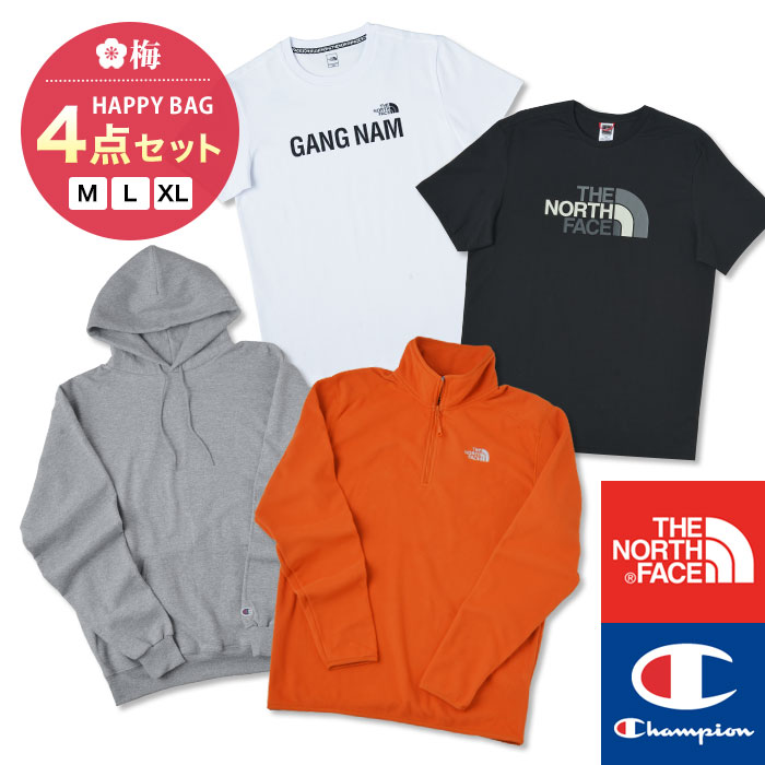 69％以上節約 ブランド 福袋 4点セット メンズ The North Face Champion Tシャツ フーディー フリース fucoa.cl