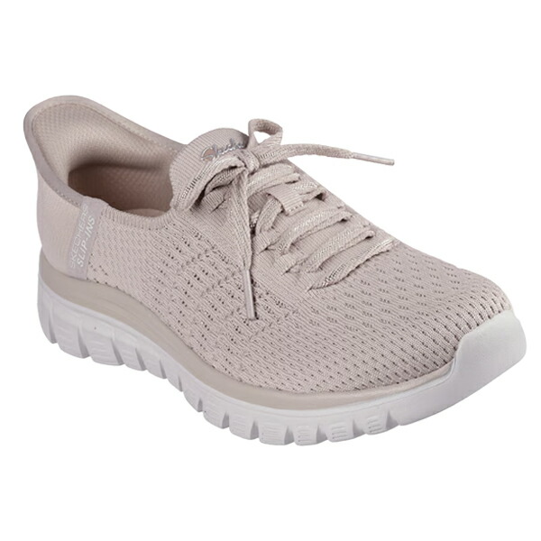 スケッチャーズ SKECHERS レディース スリップインズ グレースフル - ファースト ブラッシュ 100736 スリッポン 洗濯可 ヴィーガン素材