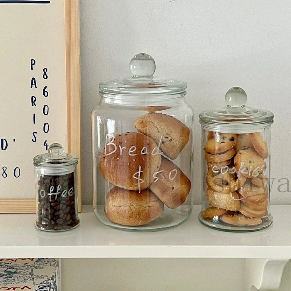 蓋付きガラス瓶 2個セット uni332985set-1.jpg